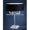 new production Australia electrical standard SAA hotel table lamp with black silk lamp shade